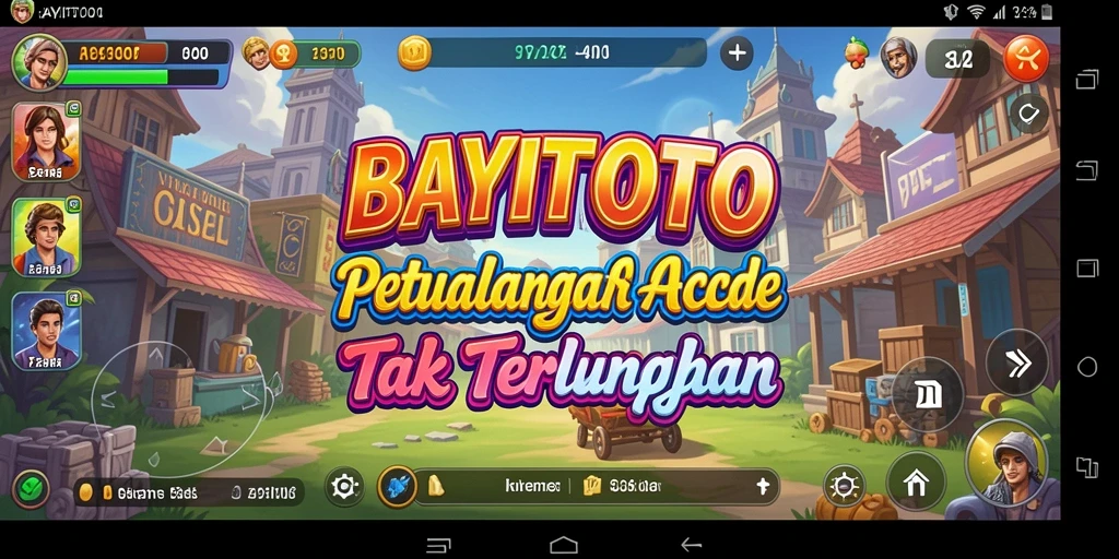 Tampilan gameplay seru BAYITOTO dengan aksi arcade yang menantang.