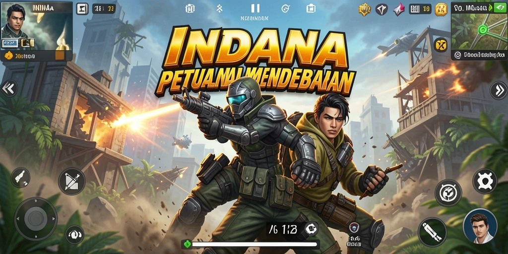 Tampilan gameplay INDAAA yang seru dan mendebarkan.