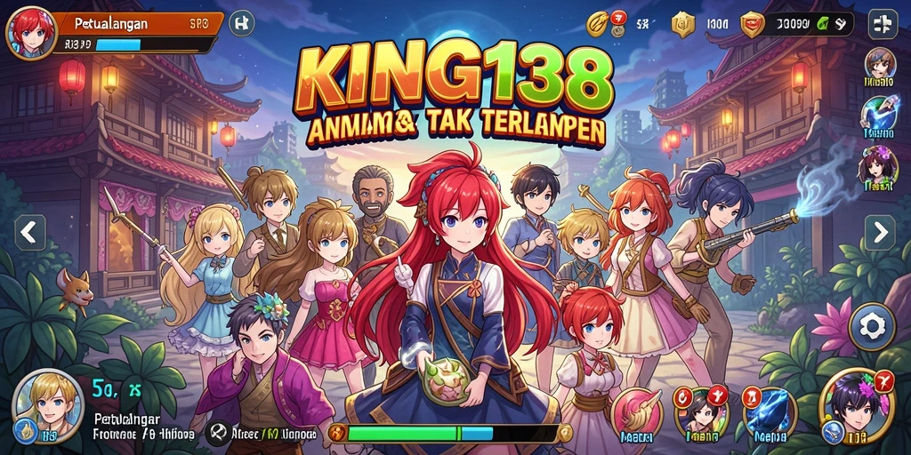Tampilan menarik dari gameplay KING138 yang penuh aksi Anime.