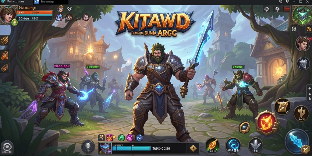 Menampilkan aksi epik dalam permainan ARPG KITAWD.