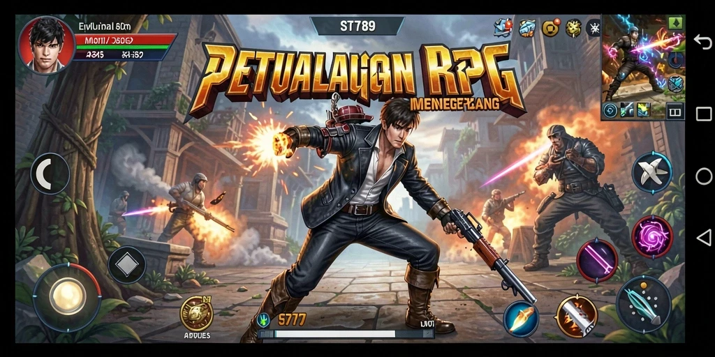 Tampilan menarik dari gameplay ARPG ST789 dengan aksi seru.