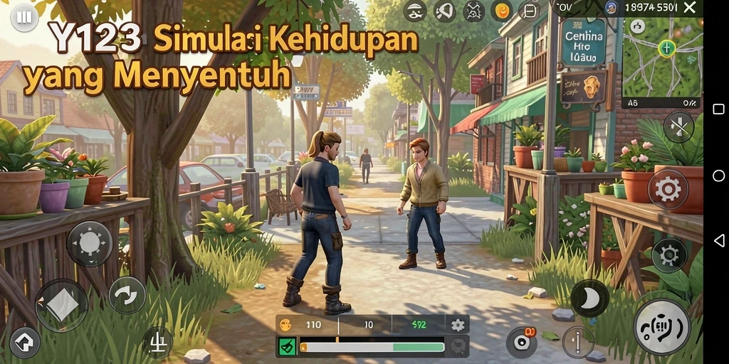 Tangkapan layar utama YY123 menampilkan gameplay yang menarik dan interaktif.
